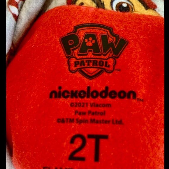 PAW PATROL Toddler Boy's Christmas Flannel Pajamas SIZE 2T NWT - Picture 3 of 6